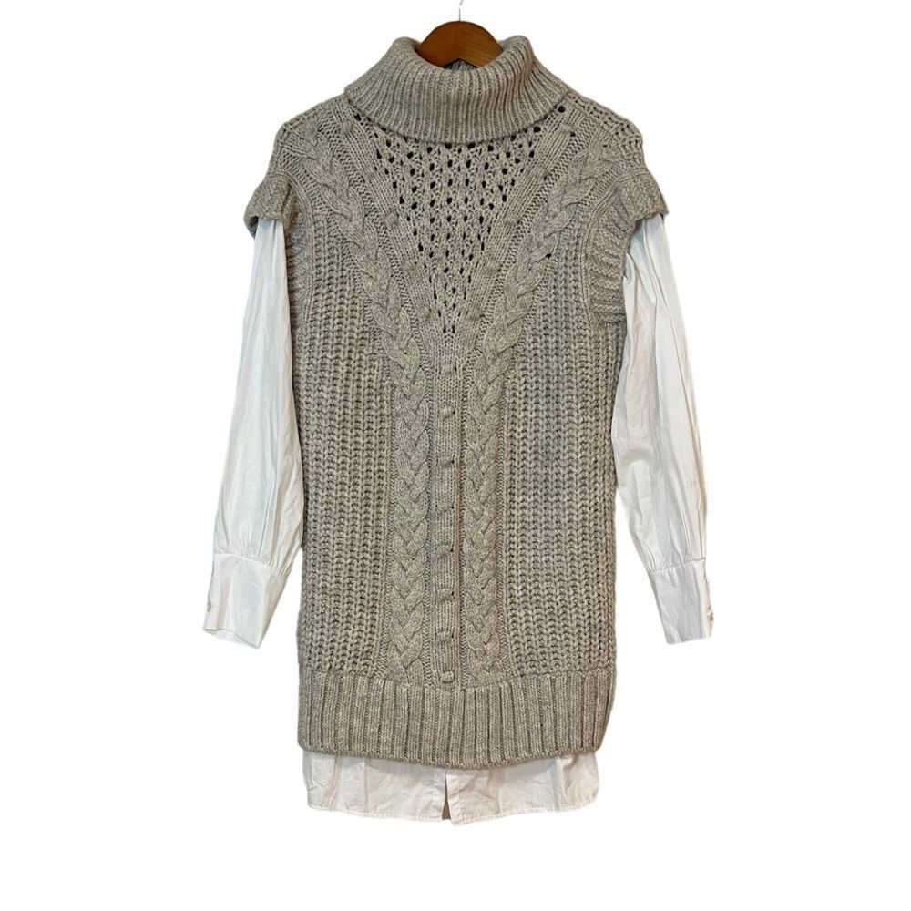 River island chunky knit layered sweater dress. Size small